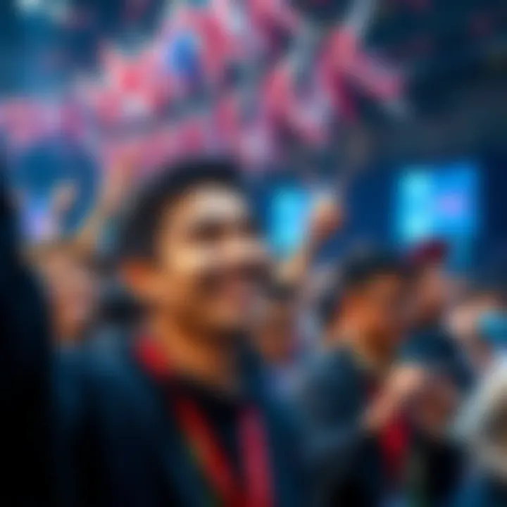 Japenis smiles joyfully while surrounded by fans at a celebration event, showcasing his achievement.