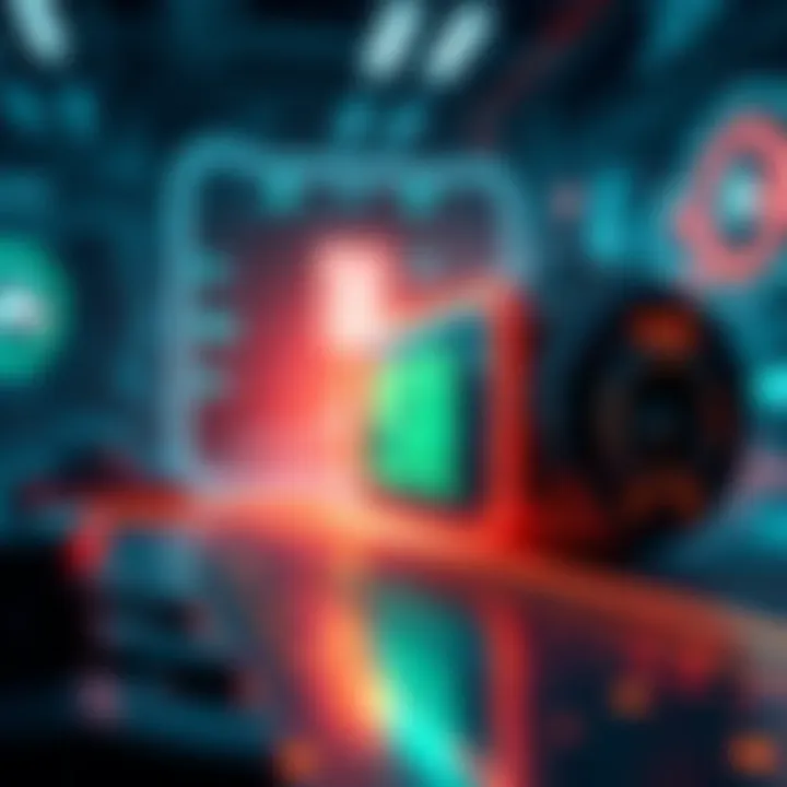 A futuristic device demonstrating Japenis innovation impacting various industries with technology and design elements.