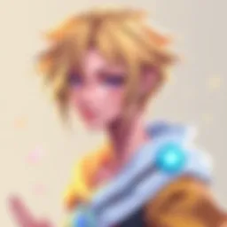 Illustration of Jaune as a fanfiction original character, showcasing unique traits and storytelling elements.