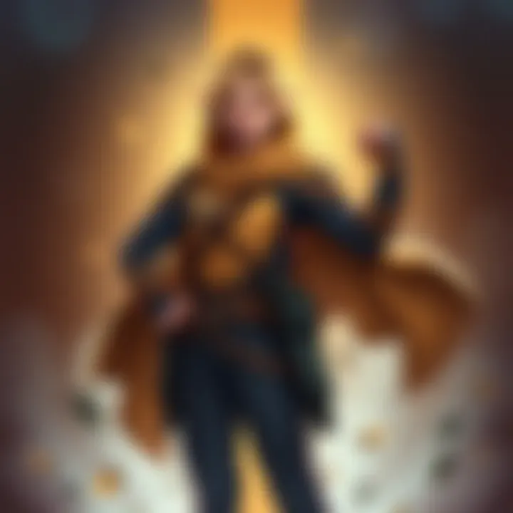 Jaune stands confidently, showcasing his determined expression and unique outfit, embodying the main character role in the story.