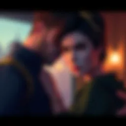 Jaune looking conflicted as Maria suggests leaving his family behind in a dangerous situation