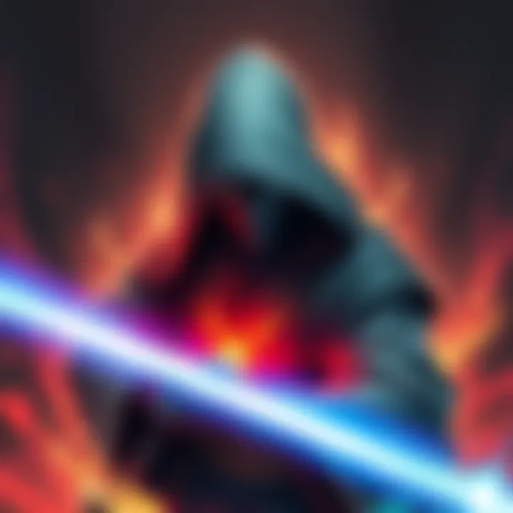 Jedi Master Weiss Artwork Detailed artwork of Jedi Master Weiss showcasing intricate designs and unique style