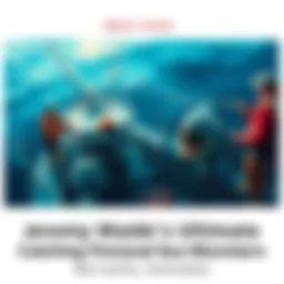 Jeremy Wade and his crew prepare to catch fictional sea monsters with fishing gear on a boat in the ocean.