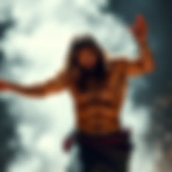 Jesus Christ Yuji showcasing a ripped physique with impressive muscles