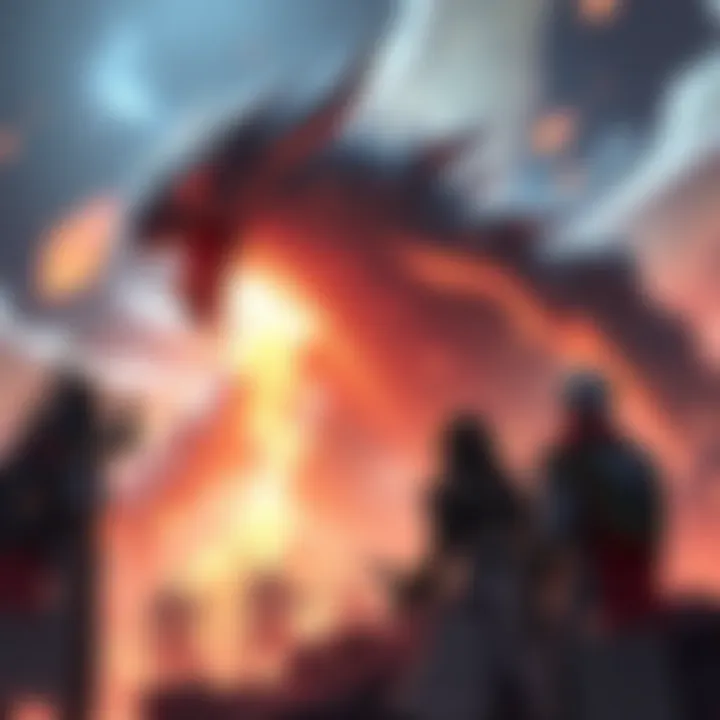 A team of players strategizing and preparing for an epic battle against a powerful foe in the Jidanbo Awakened event.