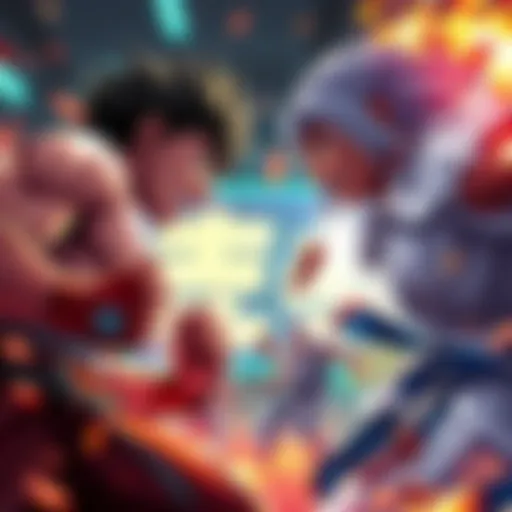 Jinsuke, a determined fighter, faces off against Ito, showcasing their contrasting styles in an intense battle scene.