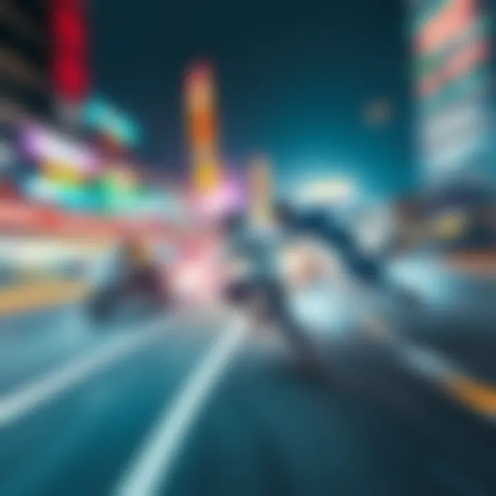 JJK characters showing their unique speeds in action, illustrating different movement styles and velocities