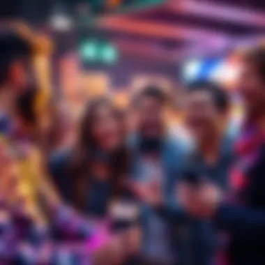 Jjk and CsAm Fans Connecting A group of fans discussing and sharing their love for Jjk and CsAm, with smiling faces and excited gestures.