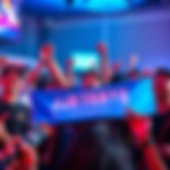 JJK Fans Celebrating Together Group of JJK fans showing excitement and support with banners and merchandise at an event