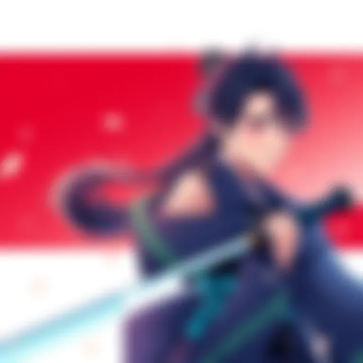 JJK Illustration with Katana and Naoya A striking illustration featuring a Katana placed next to Naoya from JJK.