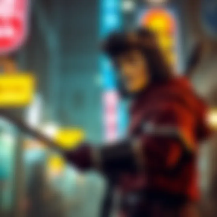 Individual dressed as a character from the JJK franchise, showing enthusiasm and engaging in role-play