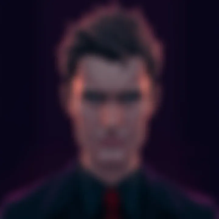 Illustration showing Jodio with a conflicted expression, hinting at his possible descent into psychopathy, set against a dark background.