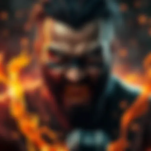 Jodio in a moment of fury Jodio with intense expression, ready to unleash his rage during an anticipated showdown