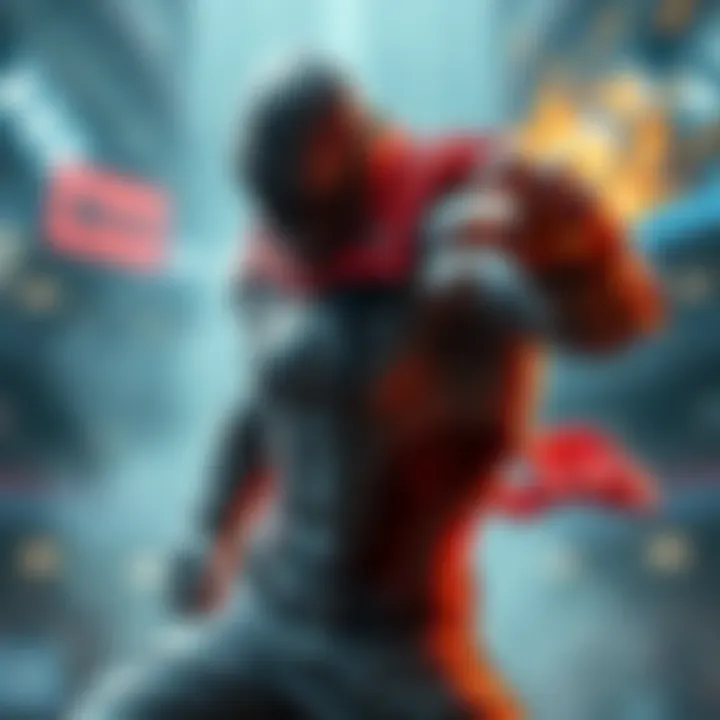 Jogo showing his strength but also revealing signs of vulnerability during a fight