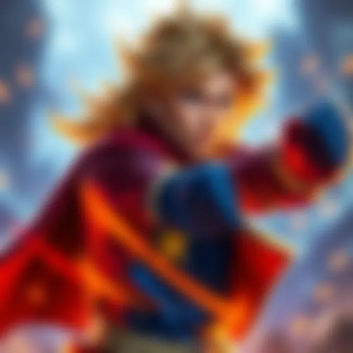 Johnny Joestar demonstrating his abilities in a dramatic pose, showcasing his determination and power.