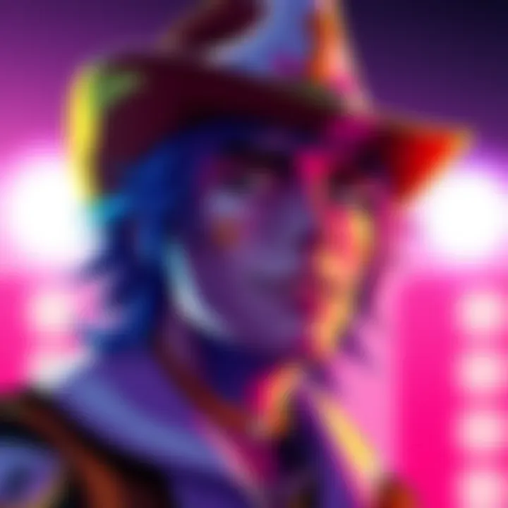 Colorful artwork of Johnny Joestar showcasing his unique style and character details