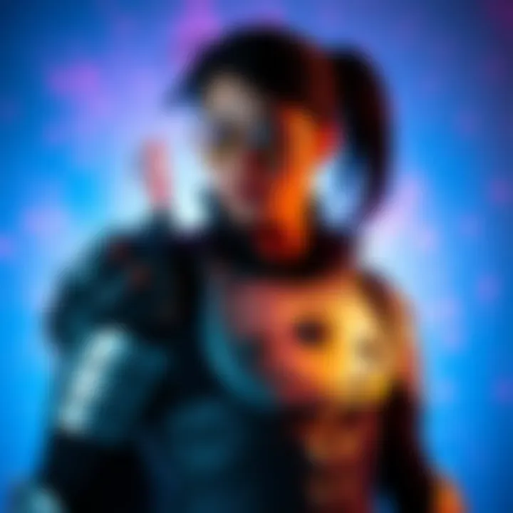 StrawberriJami in a genderbent Johnny Silverhand costume featuring detailed arm armor made from EVA foam and cardboard, set against a vibrant background.