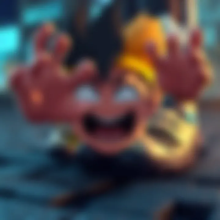 Johnny using his hands to crawl forward, showing determination despite his legs not functioning