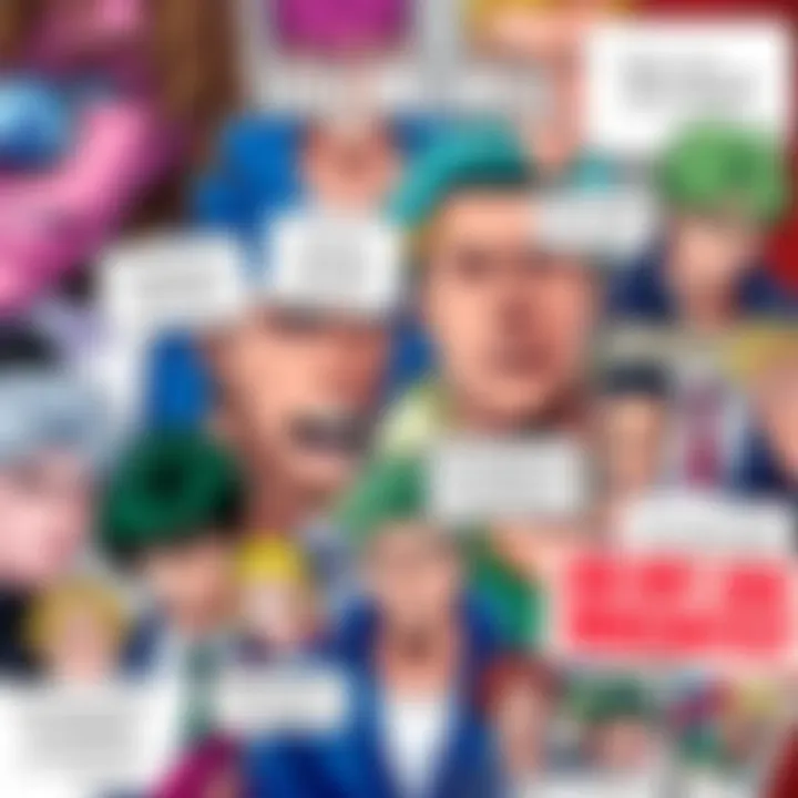 A colorful collage of popular JoJo memes featuring iconic characters and quotes from the anime series.