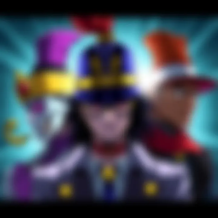 JoJo's Bizarre Adventure Character Hats Hats worn by Johnny Joestar, Gyro, and Jotaro showcasing their unique styles and connection to their stories.