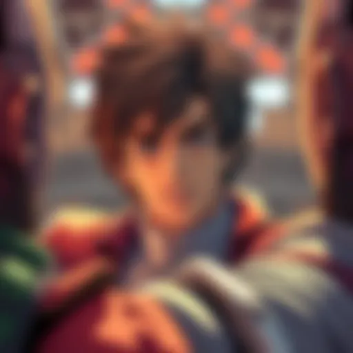 Joseph in Battle Tendency predicting his opponent's dialogue with a confident expression