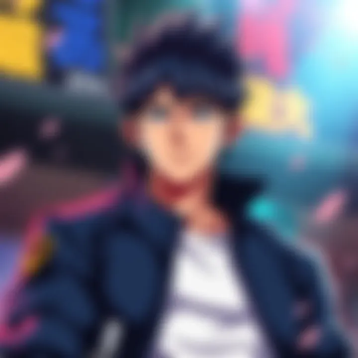 Josuke stands confidently with a determined expression, ready to rejoin his friends in the story.