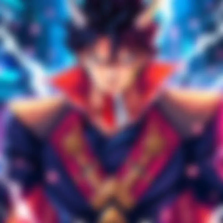 Jotaro with a determined expression, showcasing his unique outfit and powers in Part 6.