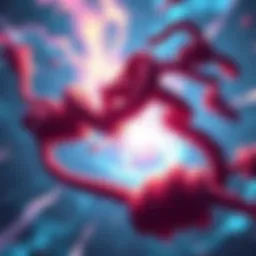 Joy Boy's knots in action A visual representation of Joy Boy's knots, showcasing swirling energy and dynamic movement, hinting at their powerful potential in battles.