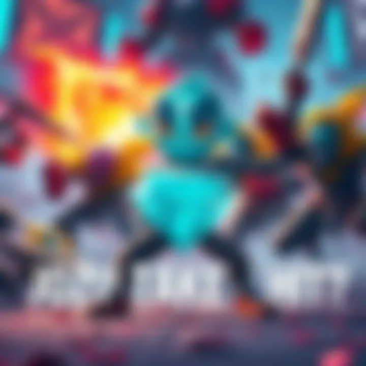 Jozu Takes a Hit A diamond character named Jozu standing strong while being attacked by various characters in a colorful scene