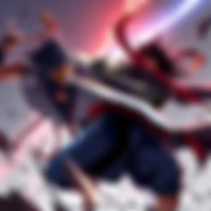 Jubei and Genma engage in a fierce fight, showcasing their unique skills and powers in Ninja Scroll.