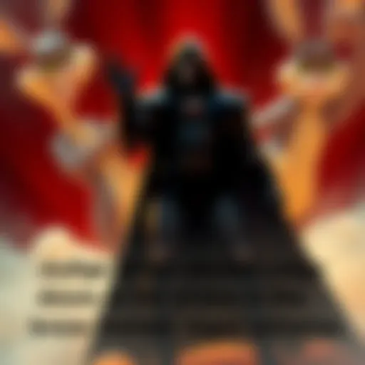 Judge Doom stands menacingly, showcasing his powerful abilities in a dramatic scene from 'Who Framed Roger Rabbit'.