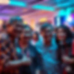 A family gathering showing the Juji family members smiling together at a community event, highlighting their connection and influence