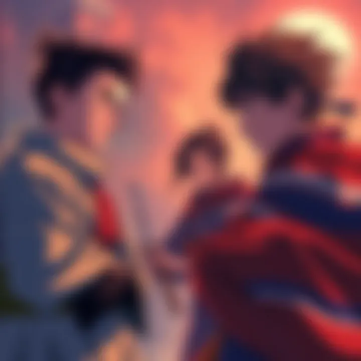 Jujutsu Kaisen Modulo Characters Main characters from Jujutsu Kaisen Modulo discussing forced migration themes, showing emotions and conflict