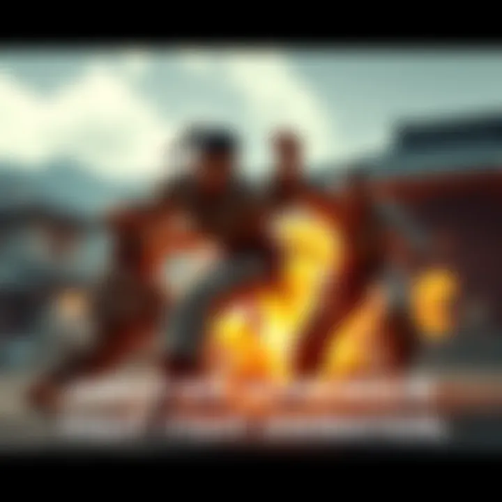Action scene from Endeejayy's animation featuring intense Jujutsu fight moves