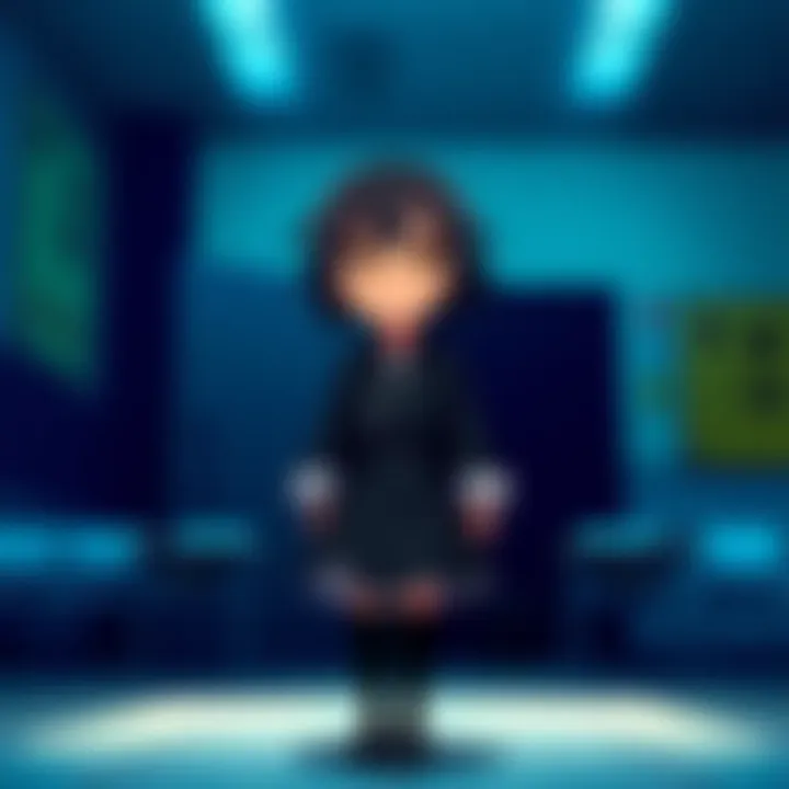 A character from Jujutsu High with an indifferent expression, standing alone in a classroom environment, representing her lack of action and impact in the series.