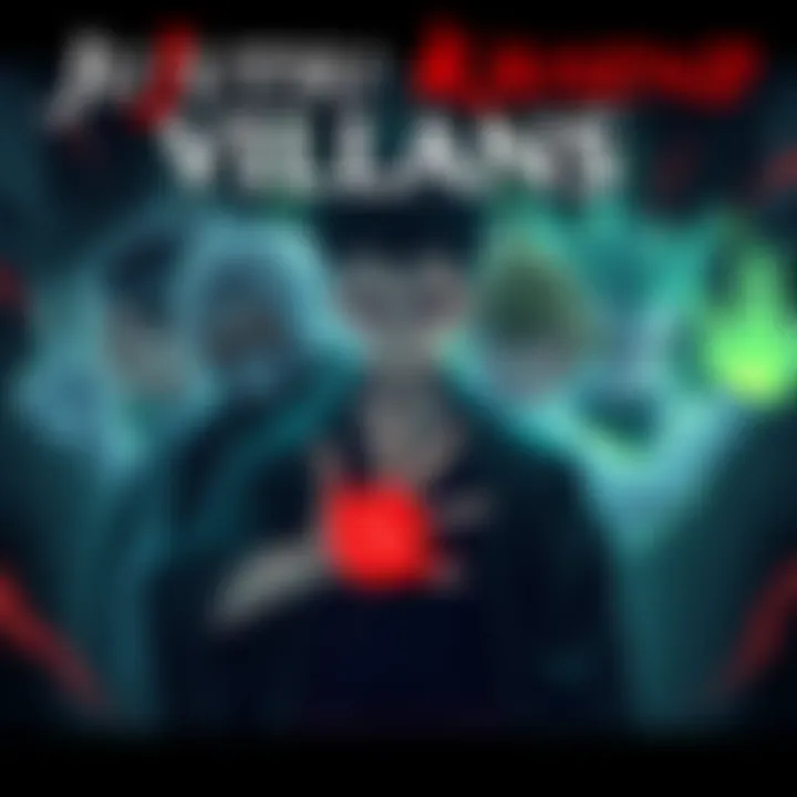 Illustration of Jujutsu Kaisen villains including Mahito and Ryomen Sukuna, each representing a deadly sin with distinct traits.