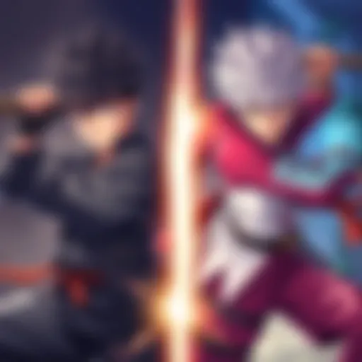 Comparison of Jujutsu Kaisen character Todo and Hunter x Hunter character Netero in similar poses