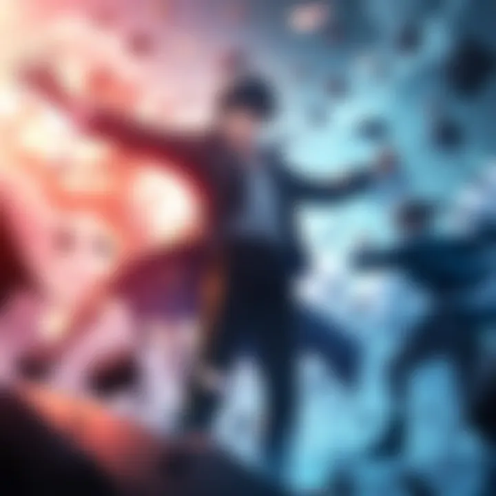 Junpei stands strong amidst chaos while Nanami falls behind, highlighting his durability in Idle Transfiguration.