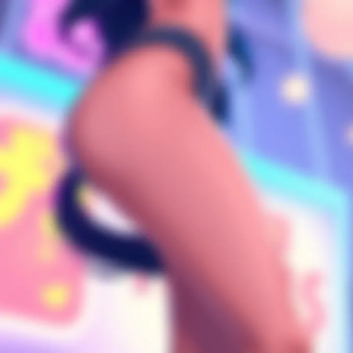 A close-up illustration showcasing Juvia's thighs, highlighting their beauty and the attention they receive from fans, with a vibrant background that complements her character design.