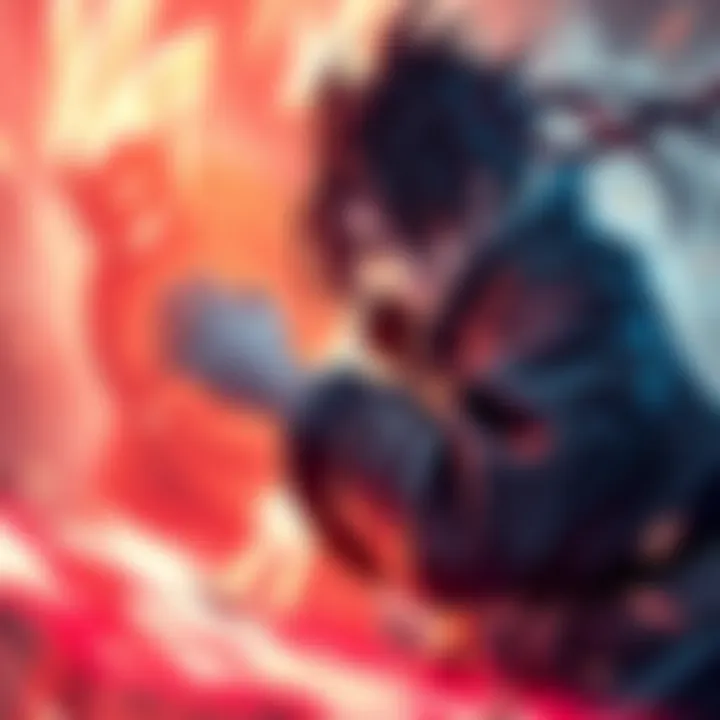 Kabuto showcases his newfound strength in a tense battle scene while Orochimaru appears weakened in the background.