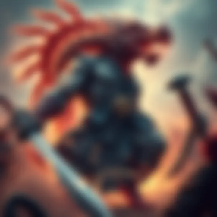 Kaido, a powerful figure with a massive physique and dragon features, stands ready for battle, showcasing his strength and haki powers.