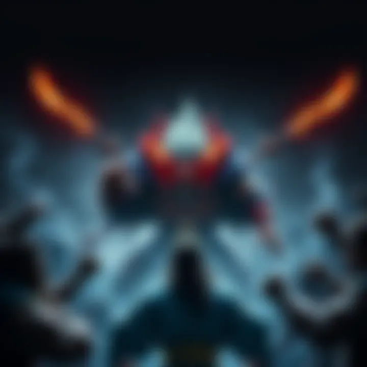 Kaido showcasing his strength Kaido demonstrating his incredible power as the strongest creature, surrounded by defeated foes.