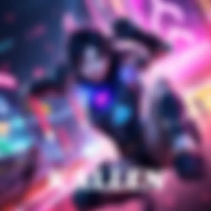 Kallen, a dynamic gaming character, showcasing her special abilities in a vibrant environment