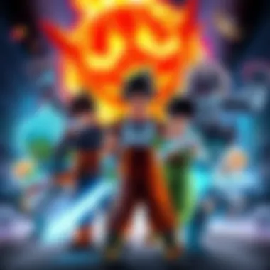 Kamehameha Team Assembly A group of powerful characters ready for battle, showcasing their unique abilities and teamwork for a Kamehameha challenge.