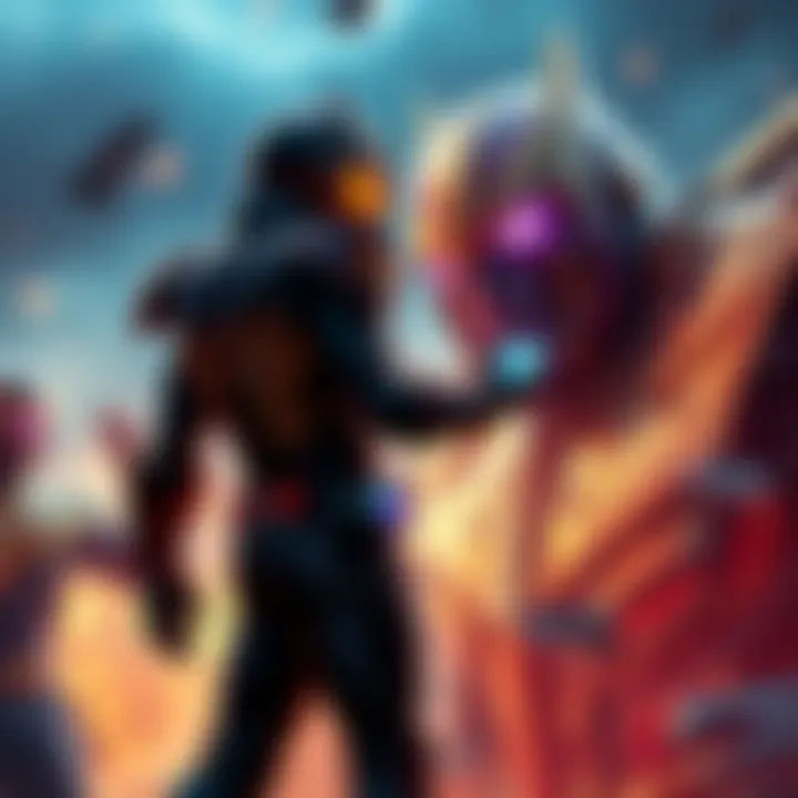 Kamen Rider Kabuto vs Thanos Kamen Rider Kabuto stands ready for battle against Thanos, who holds all the Infinity Stones, in an intense showdown