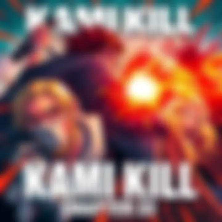 A tense moment in KAMI KILL Chapter 33 featuring key characters facing a fierce battle.