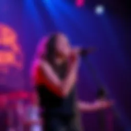 Karen Performing at Vtuber Concert Karen singing on stage at Victoria Roman's concert in San Jose