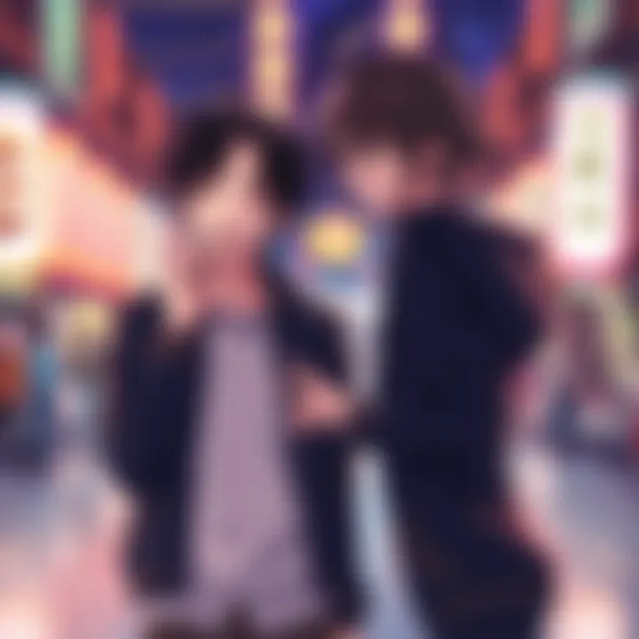 Kazuya and Chinatsu are shown together, expressing surprise and excitement about their unexpected pairing.