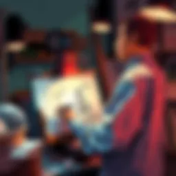 Keisuke Itagaki, the creator of Baki, drawing in his studio at age 68