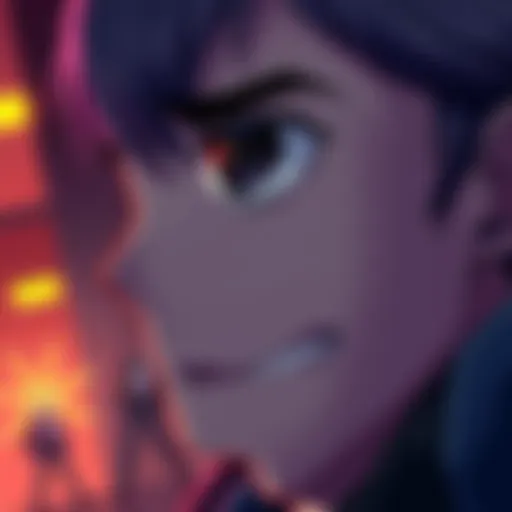 A close-up of a character named Ken looking shocked and contemplative after witnessing a surprising scene, with a detailed background hinting at the intense moment he just experienced.